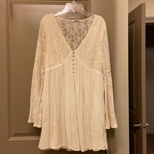 Cream lace dress